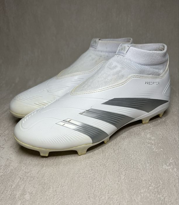 Бутси Adidas Predator League Laceless Firm Ground Football Boots White