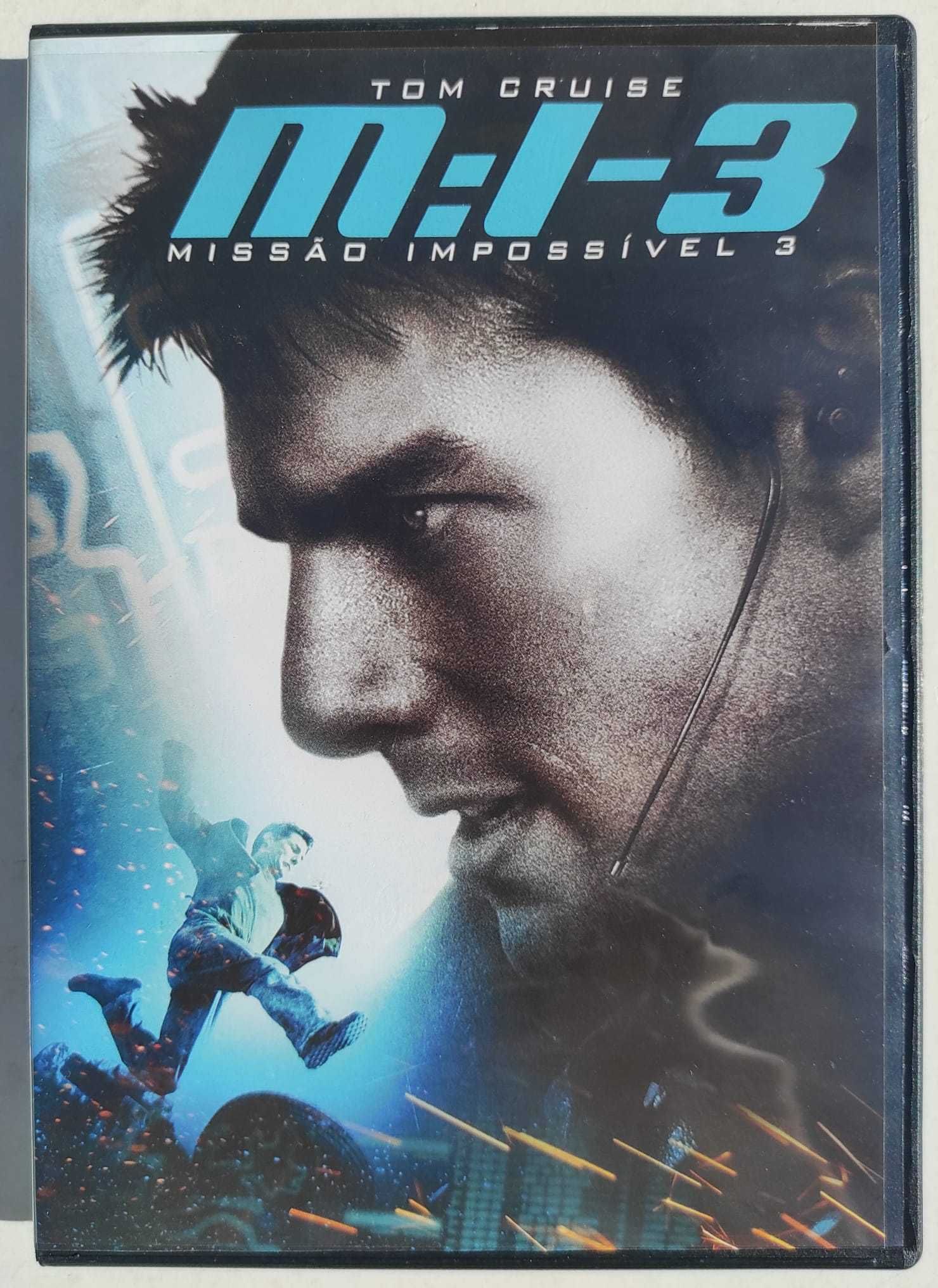 caixa de quatro dvd "Missão impossível", com Tom Cruise