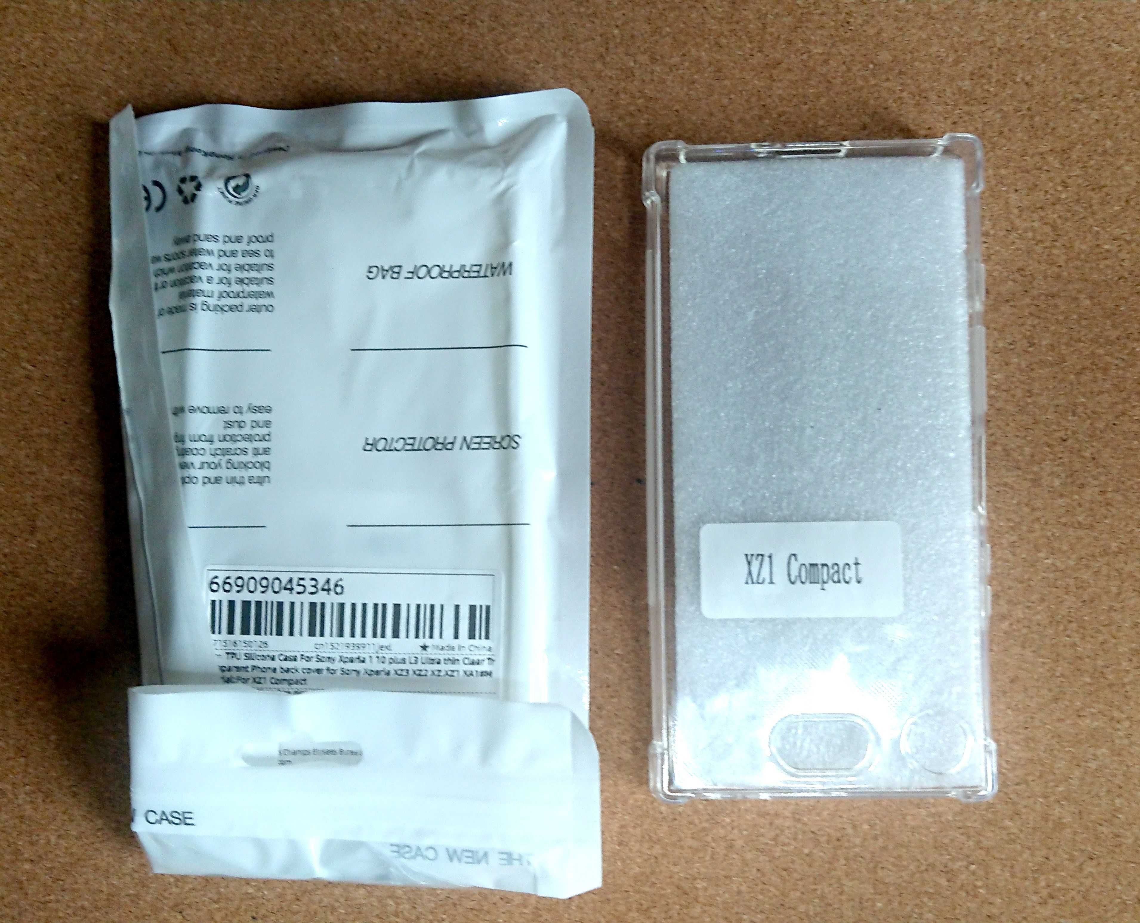 Etui silikonowe przeźroczyste, pancerne, do Sony Xperia XZ1 Compact
