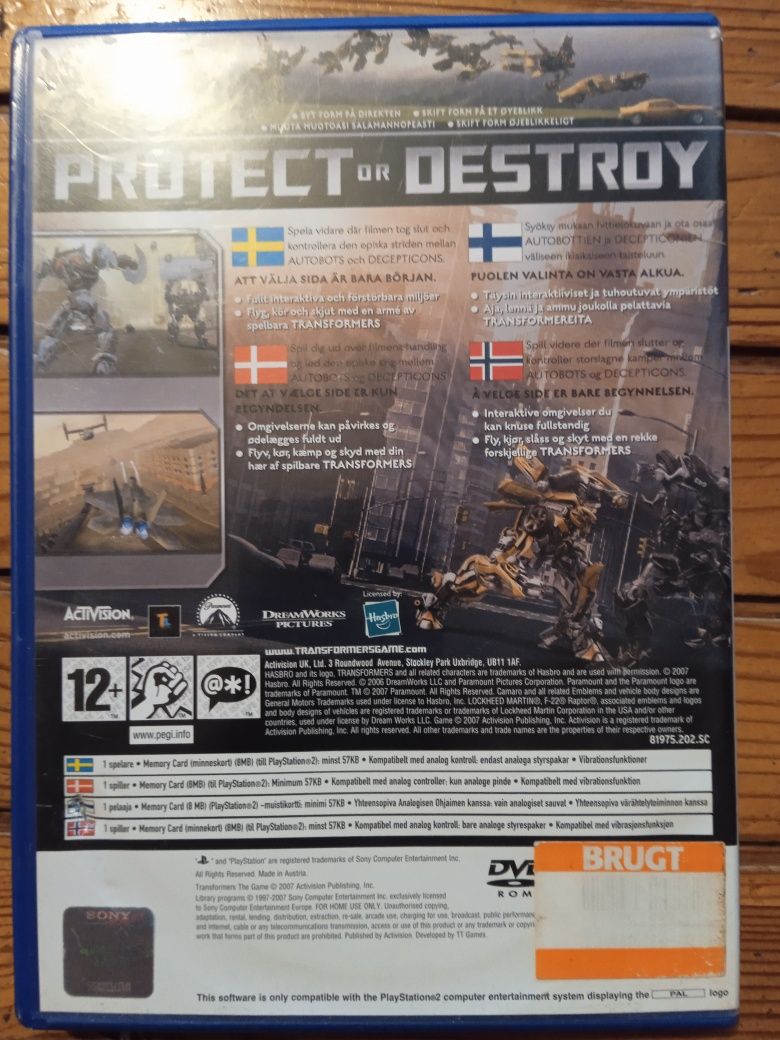 Transformers the game PS2