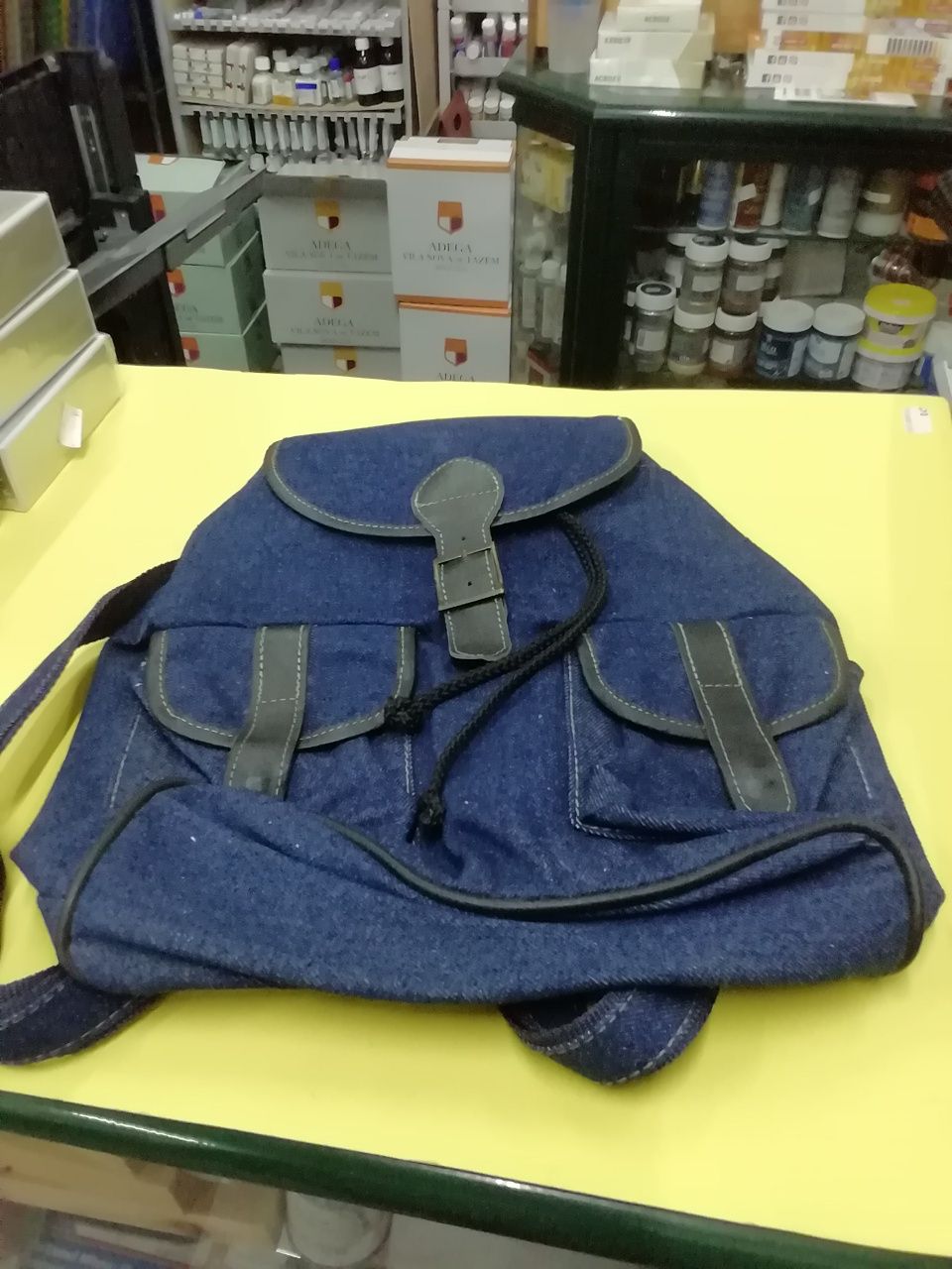 Mochila azul Visport, nova