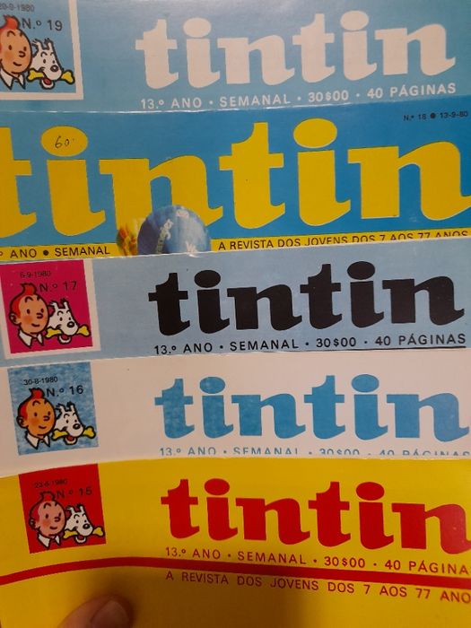 Tintin e Spirou fascículos vários-décadas 80/90 (+300 disponíveis)