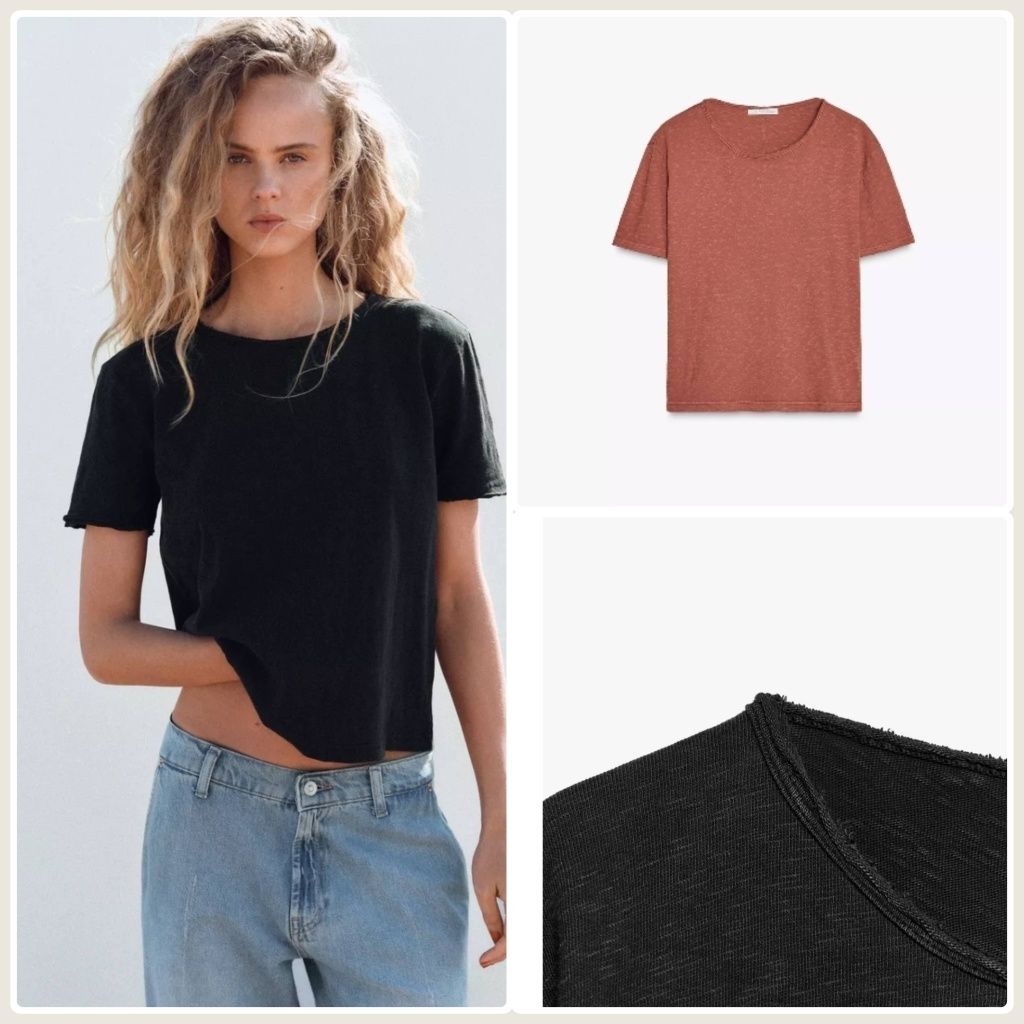 Майка футболка zara S M L