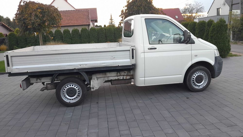 Volkswagen Transporter T5 2.5 TDI 3 Osobowy  Skrzynia Paka Prycza