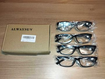 Zestaw 4x Okulary ALVAYSUV +1.25 - NOWE !