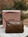 Torebka Miu Miu Aventure Nappa Leather Brown
