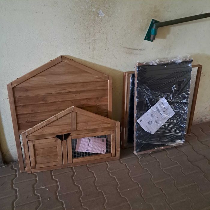 Domek klatka dla królika z wybiegiem nowa