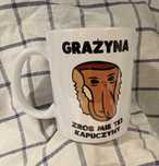 Kubek ceramiczny Janusz nosacz Grażyna