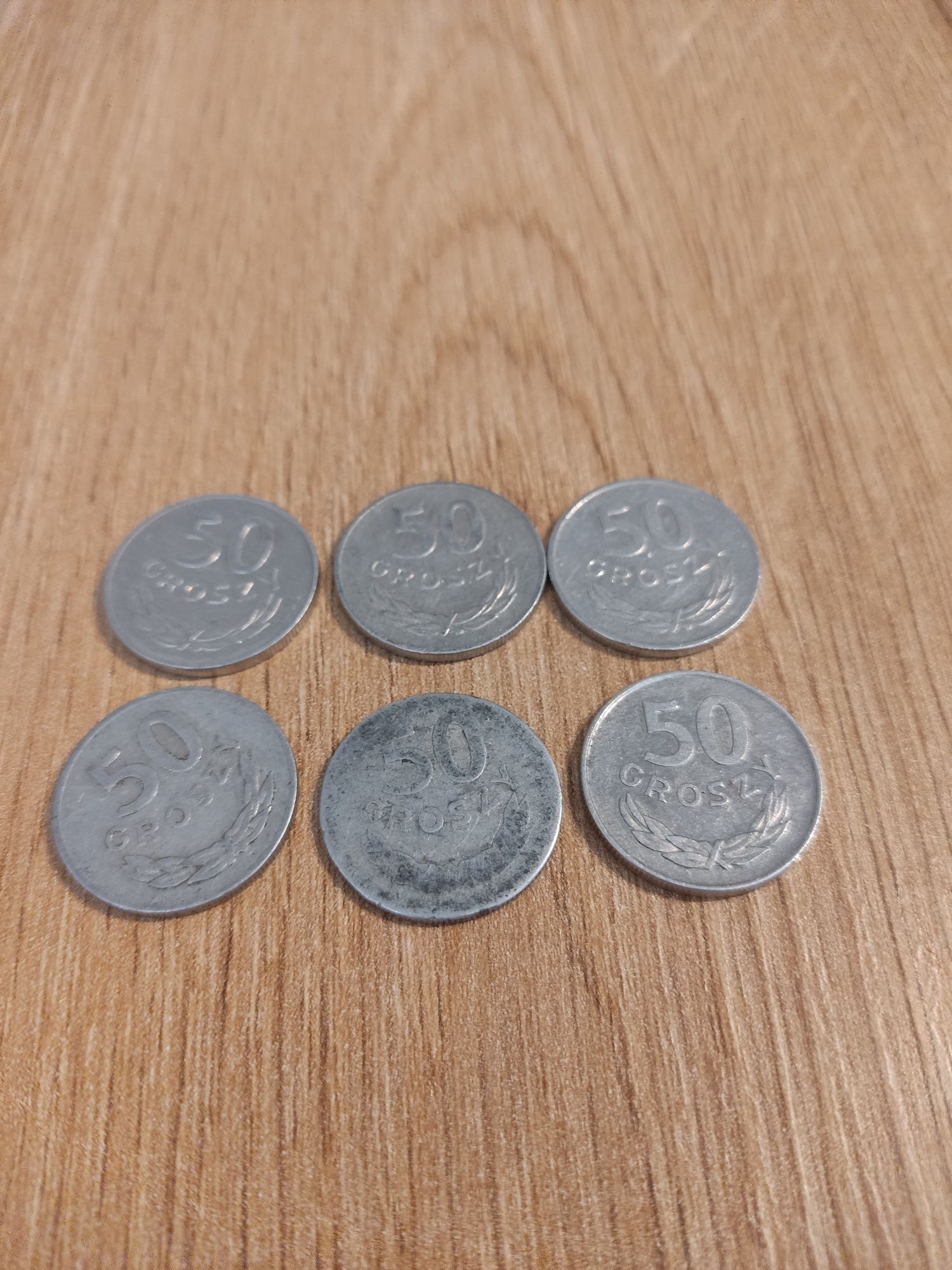 50 gr 6 szt monet 1949, 1984, 1977, 1983, 1985