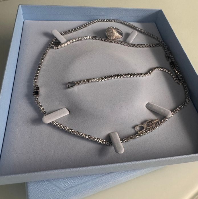 Conjunto Swarovski Original – Pulseira, Anel e Colar