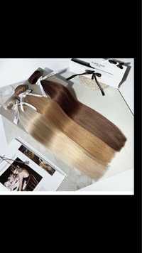 Нарощення натурального та біопротеїногово волосся