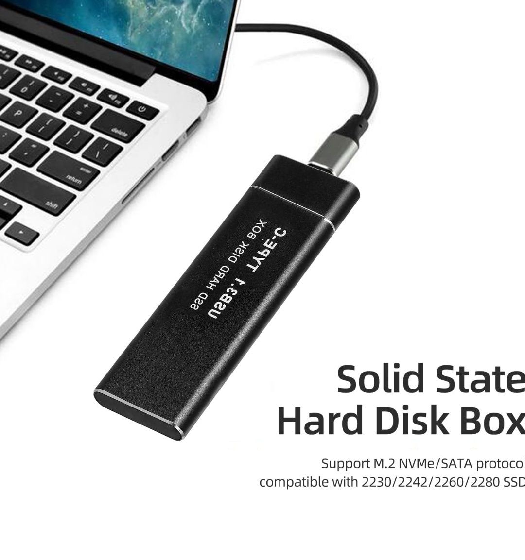 Obudowa Dysku USB C 3.1 Adapter M.2 NGFF SSD SATA III Kieszeń na dysk