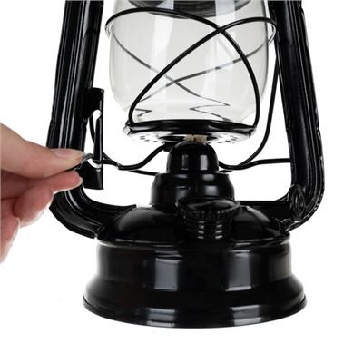 Lampa Naftowa Czarna 24Cm