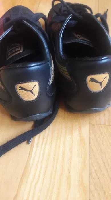 Adidasy sportowe Puma 37 czarne +złote