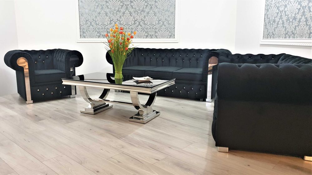 Zestaw Chesterfield GLAMOUR 3+2+1 Rozkładany PRODUCENT