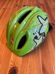 Kask dziecięcy | Puky – kask rowerowy chłopięcy (zielony z gwiazdkami)