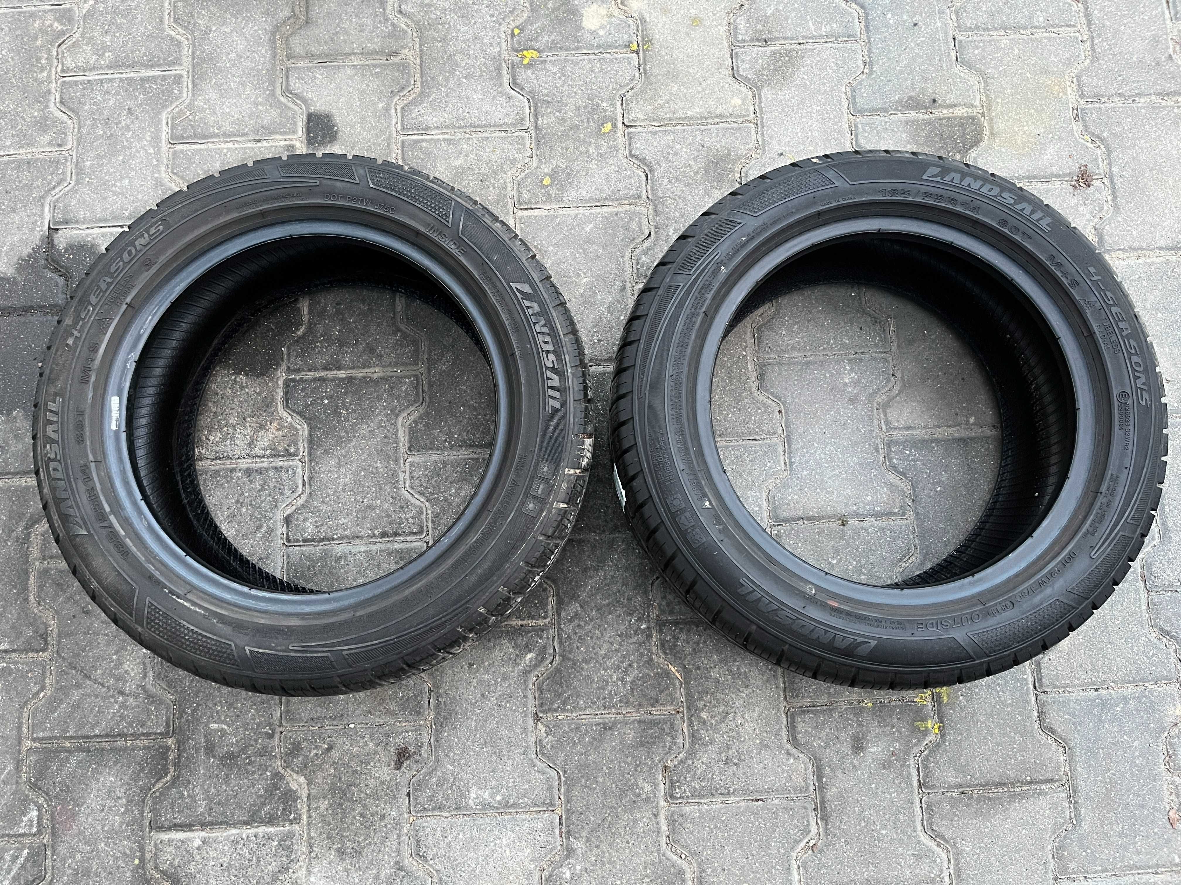 Para opon Landsail 4-season 185/55 r14 jak NOWE !