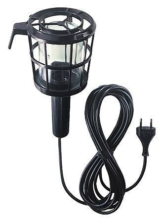 Lampa warsztatowa ręczna 60W E27 5m przewodu.