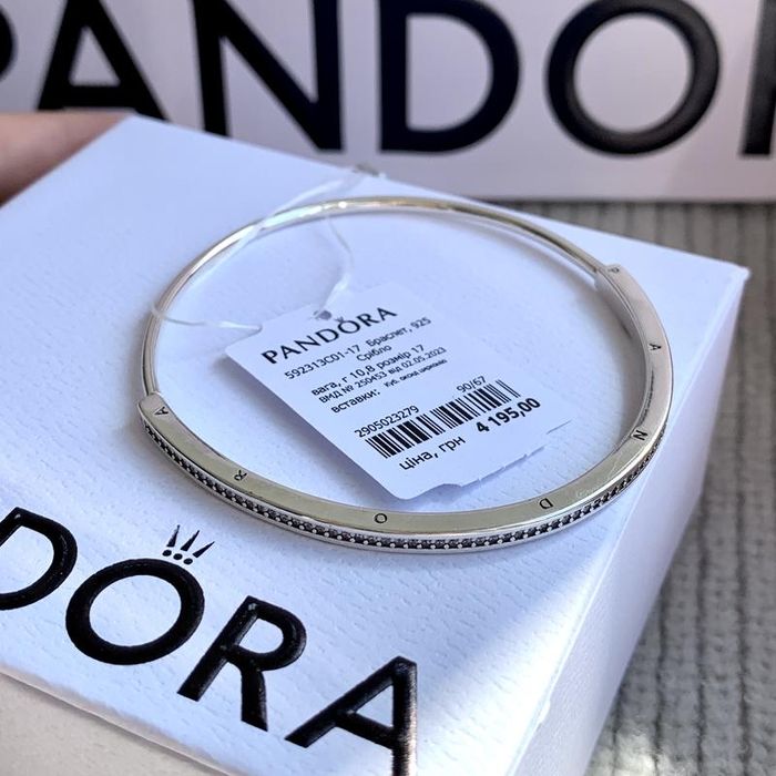 Браслет Пандора оригінальний Бангл I-D Pandora новий срібло 925