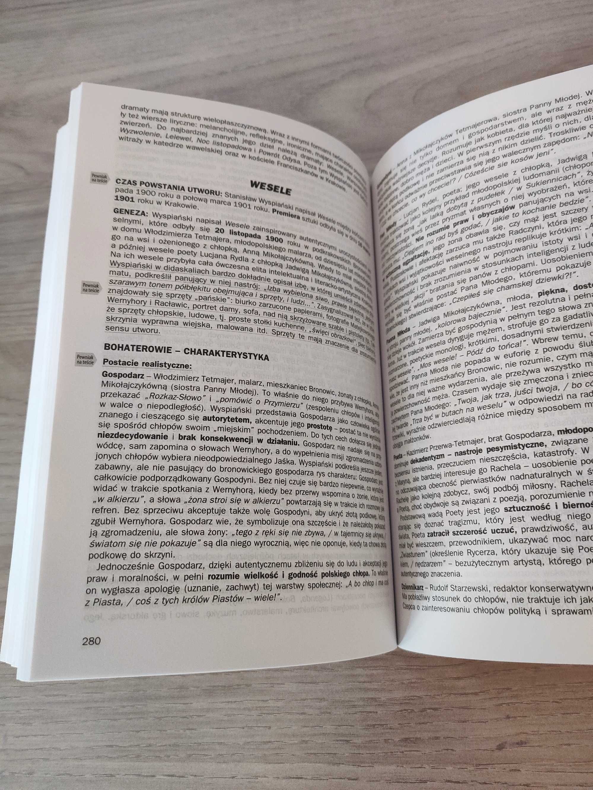 Opracowania lektur i wierszy dla liceum i technikum