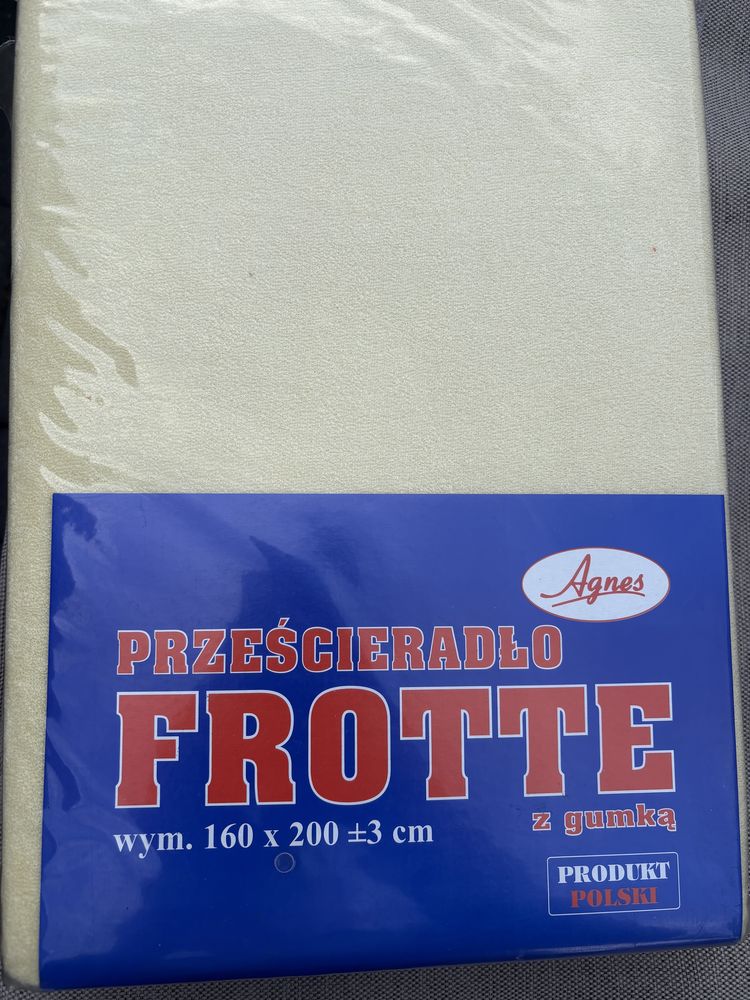 Przescieradlo z froty 160x200
