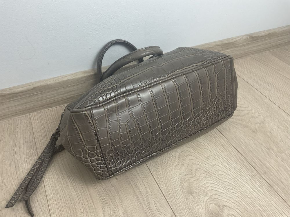 Monnari nowa torebka damska miękka pojemna do ręki brązowa elegancka