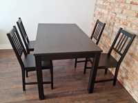 Stół i 4 krzesła do jadalni