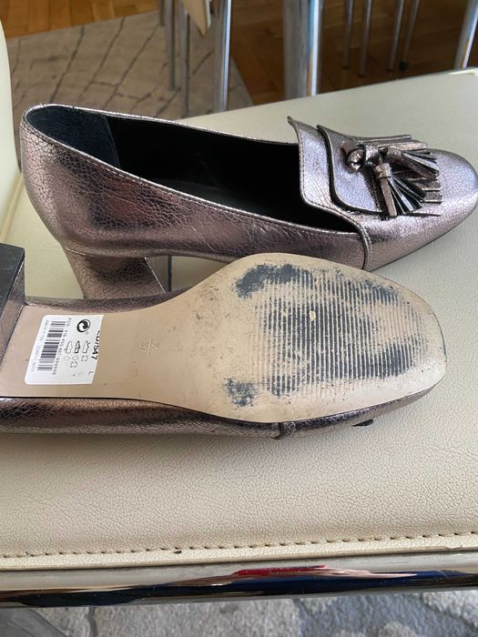 Next eleganckie czółenka , pantofelki na klocku  r 36/37
