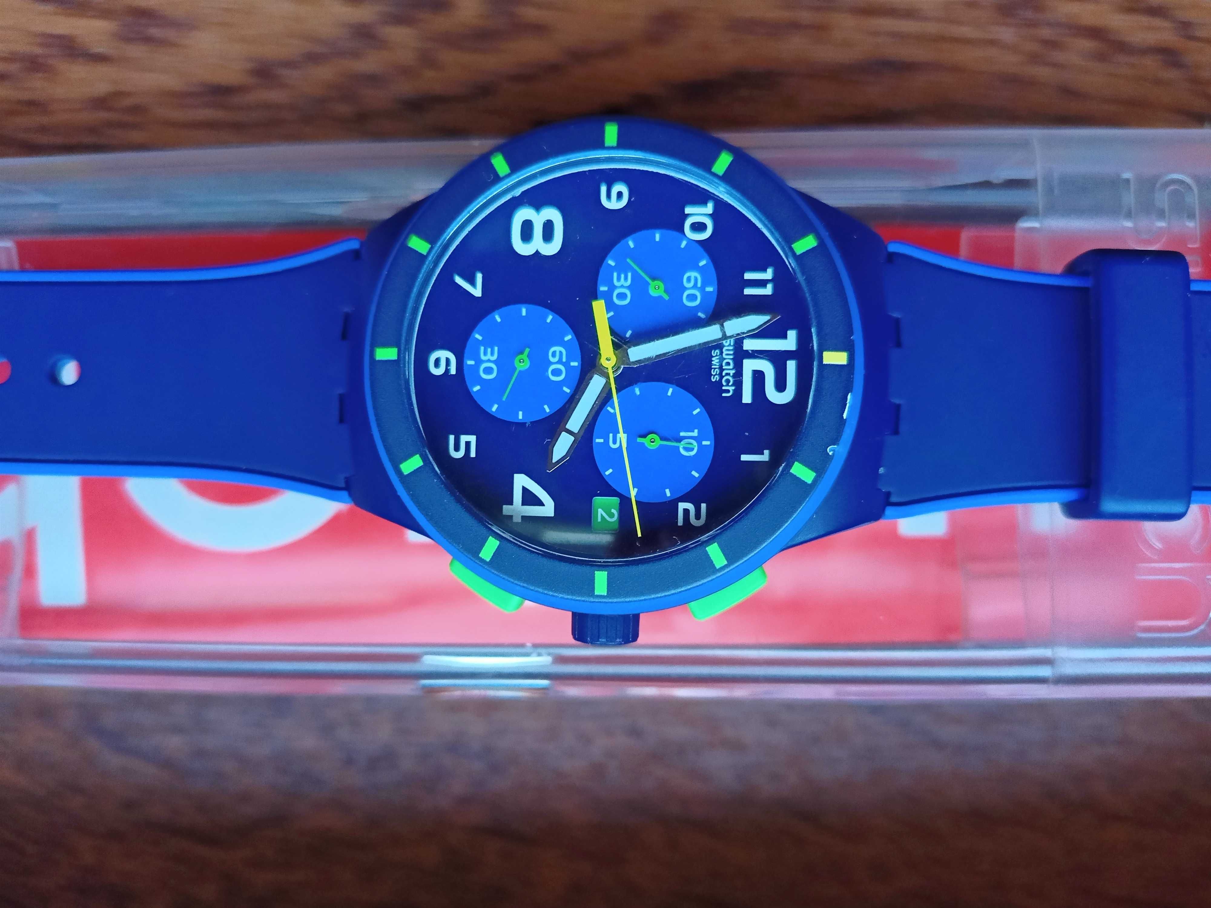 Swatch zegarek SUSN409 Bleu sur Bleu młodzieżowy