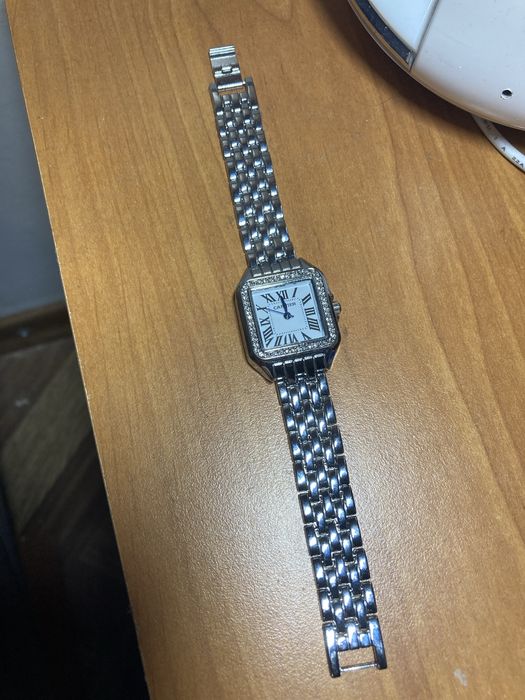 Srebny Zegarek cartier