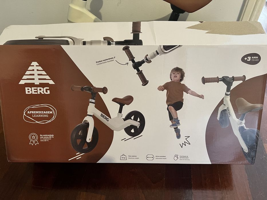 Bicicleta Berg de Aprendizagem Roda 10'' Bege