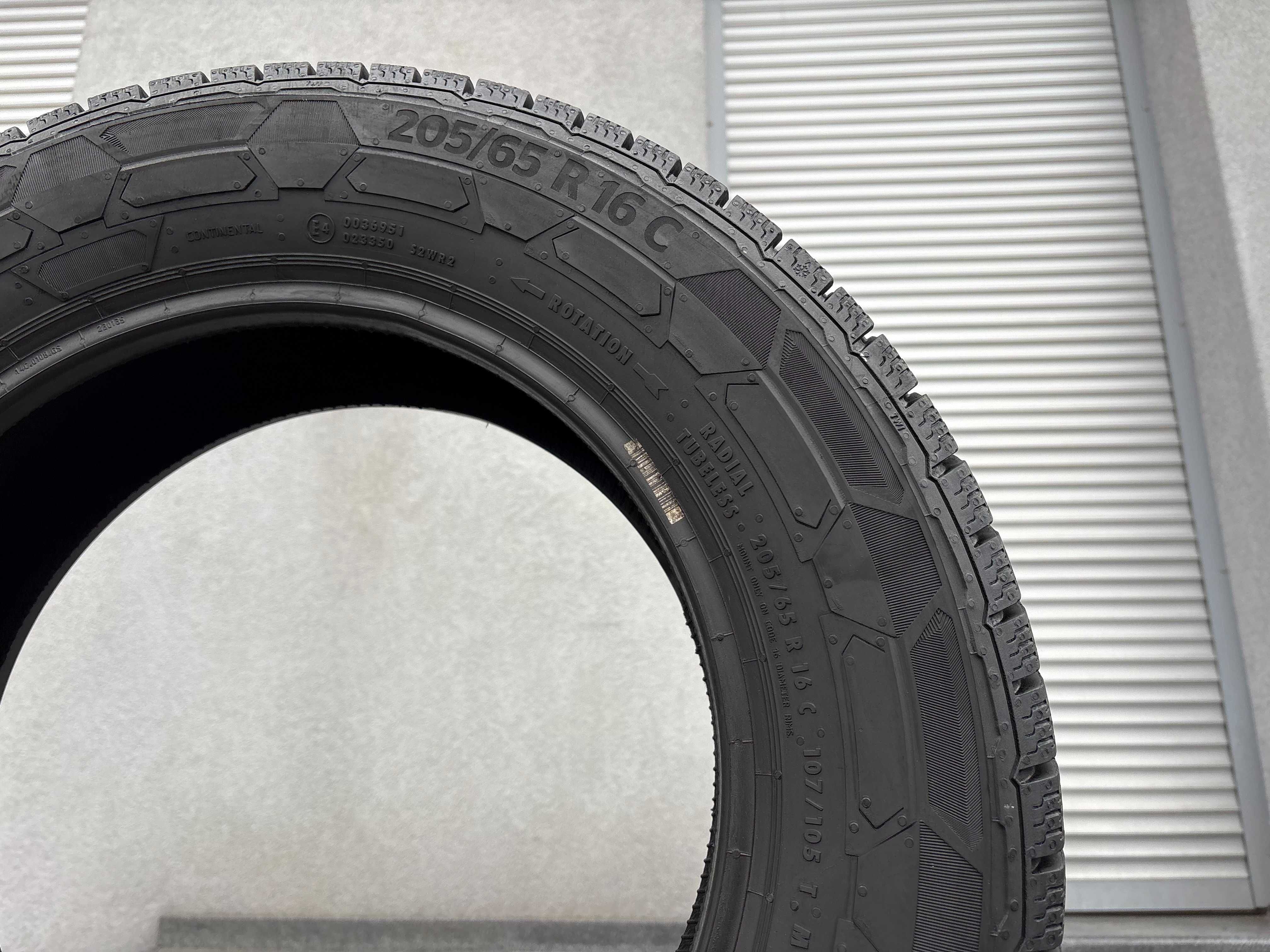 x1 zima 205/65R16C Continental VanContactWinter 107T 10,5mm 22r P385Z