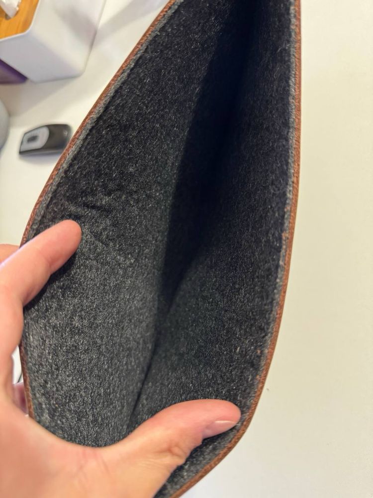Чохол Чехол для ноутбука Макбука 13 Macbook cover Кожанный Коричневый