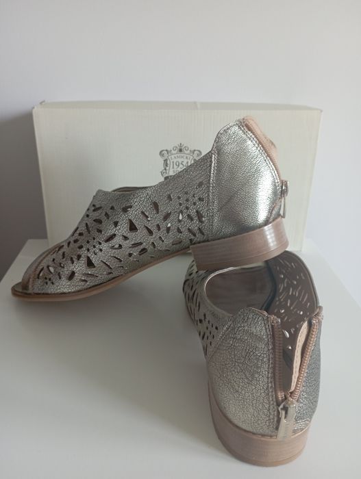 Złote sandały Lasocki rozmiar 40