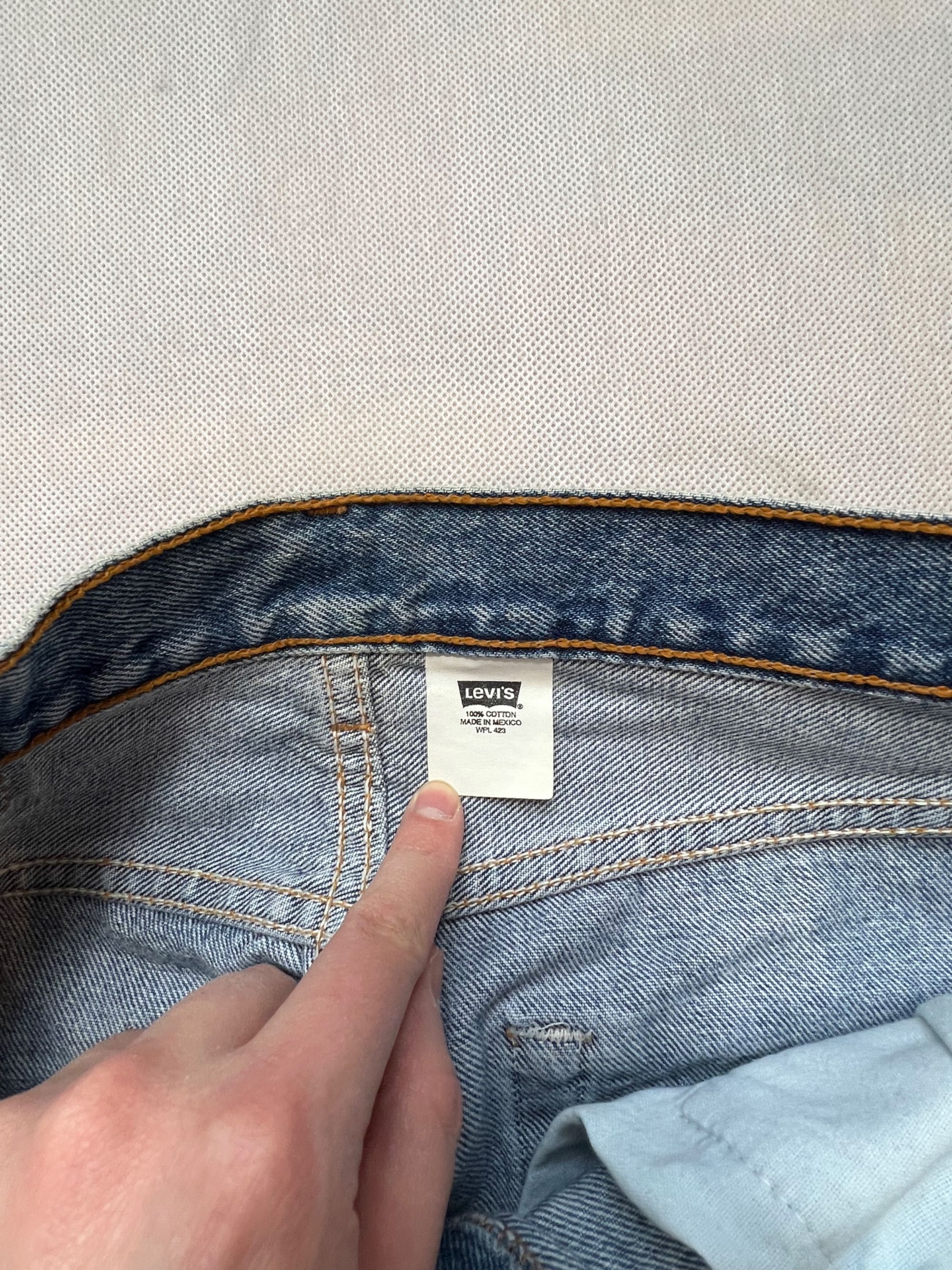 Spodnie Levi’s 501 baby blue vintage 90’s