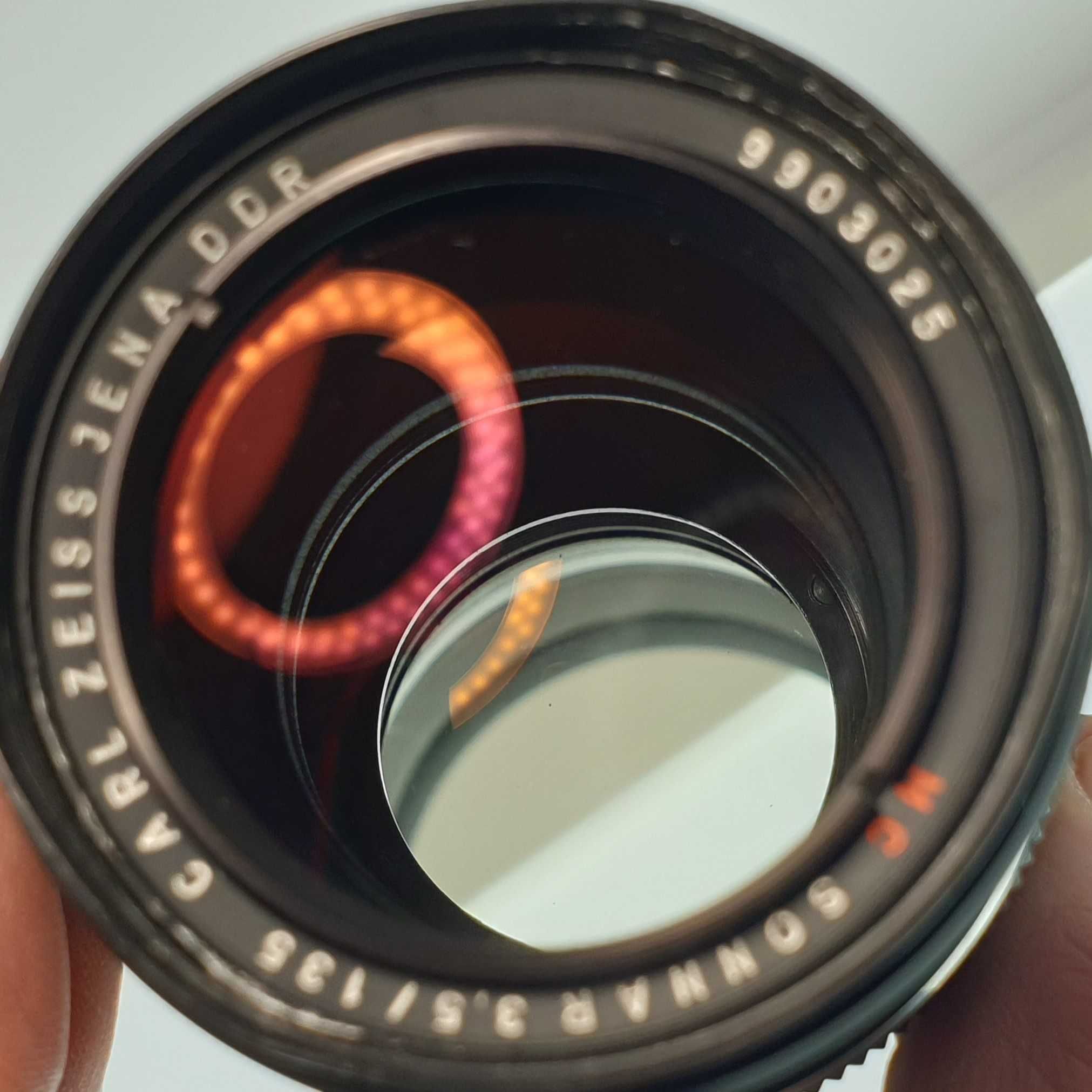 Sonnar 135/3,5 MC Carl Zeiss Jena Obiektyw m42 Futerał
