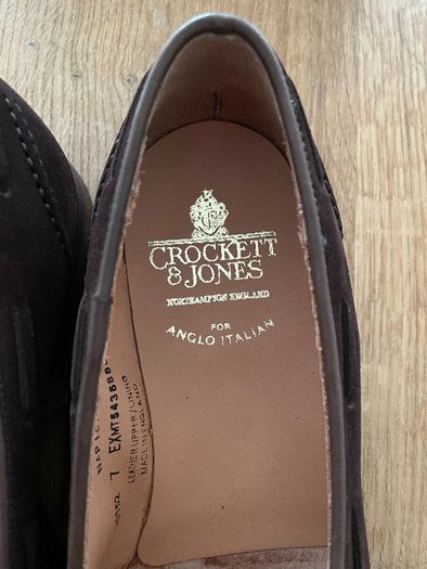 String Loafers Crockett & Jones / 7UK / NOVOS