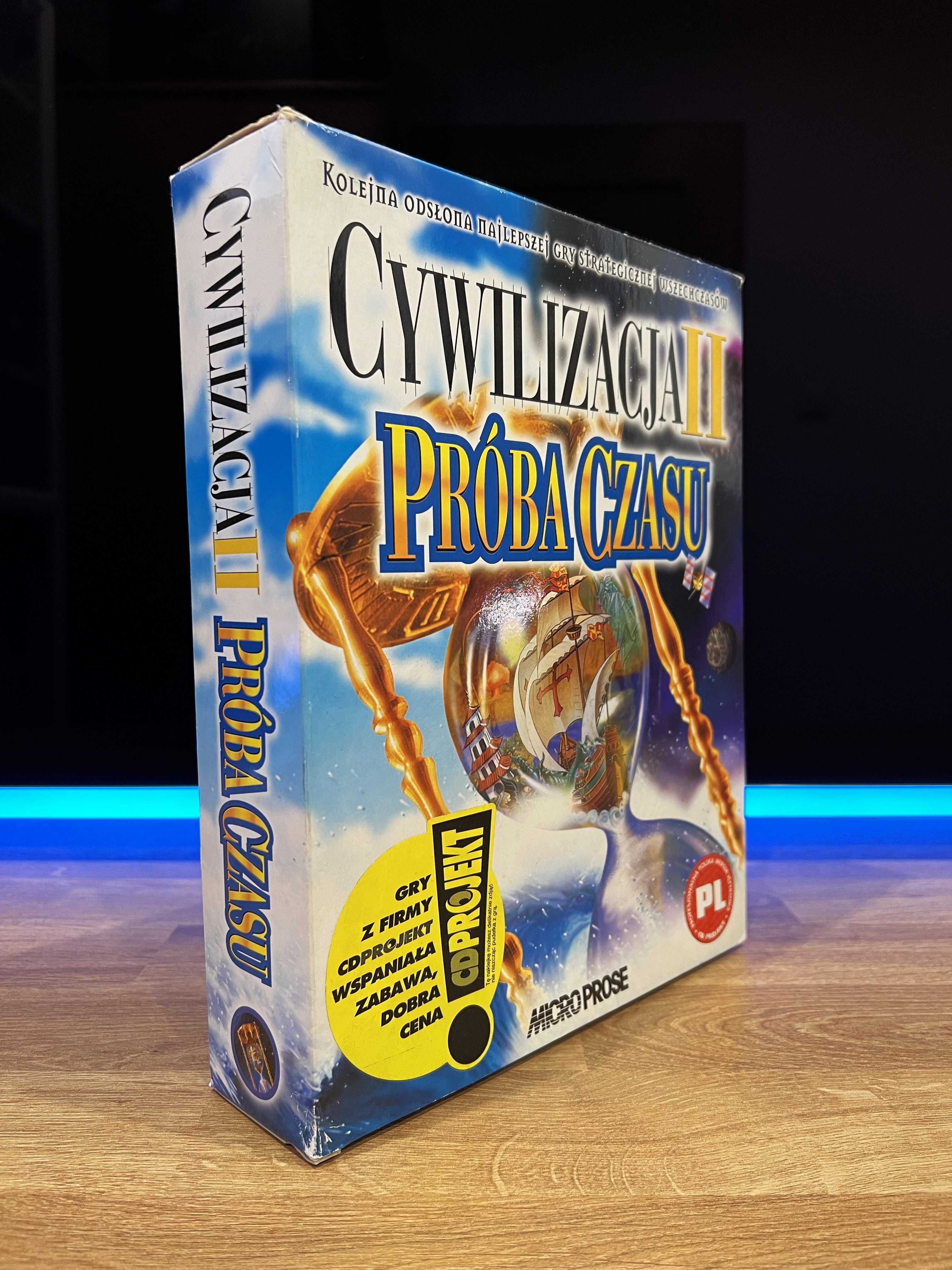 Cywilizacja II Próba Czasu (PC PL 1999) BIG BOX premierowe wydanie CDP