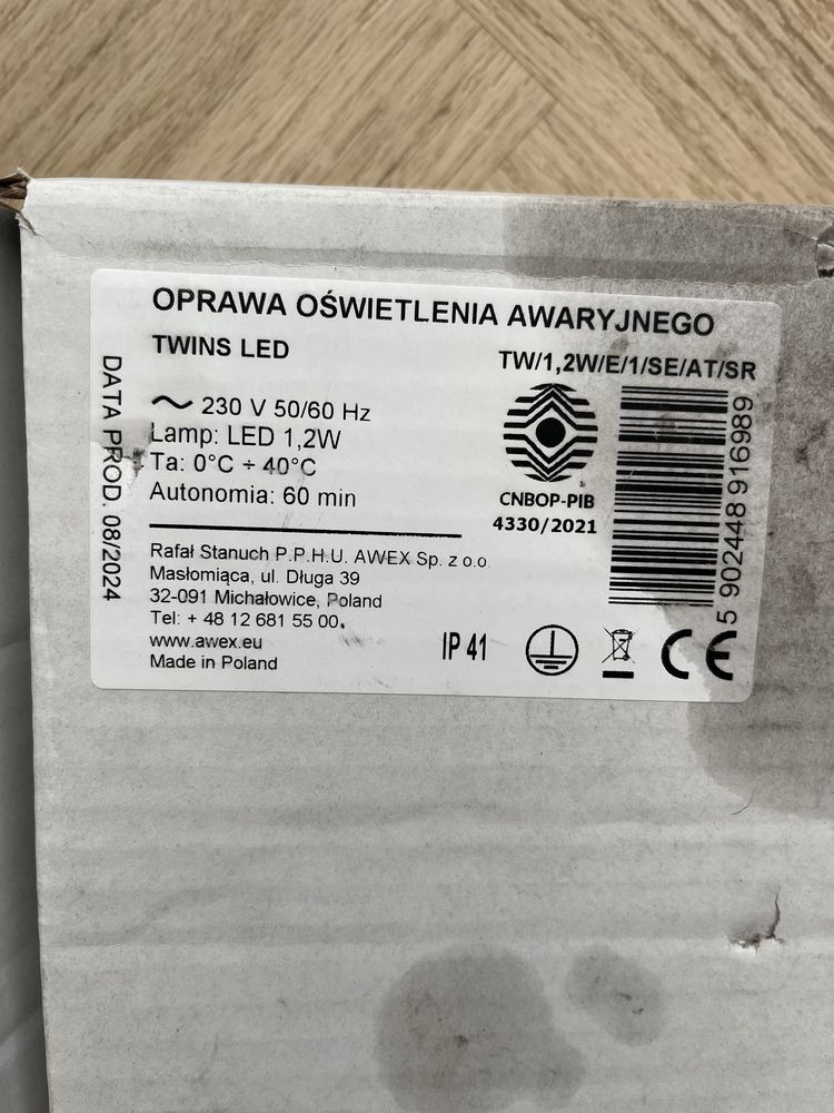 Nowe LED Wyjście awaryjne oprawa ewakuacyjne podświetlenie oprawa