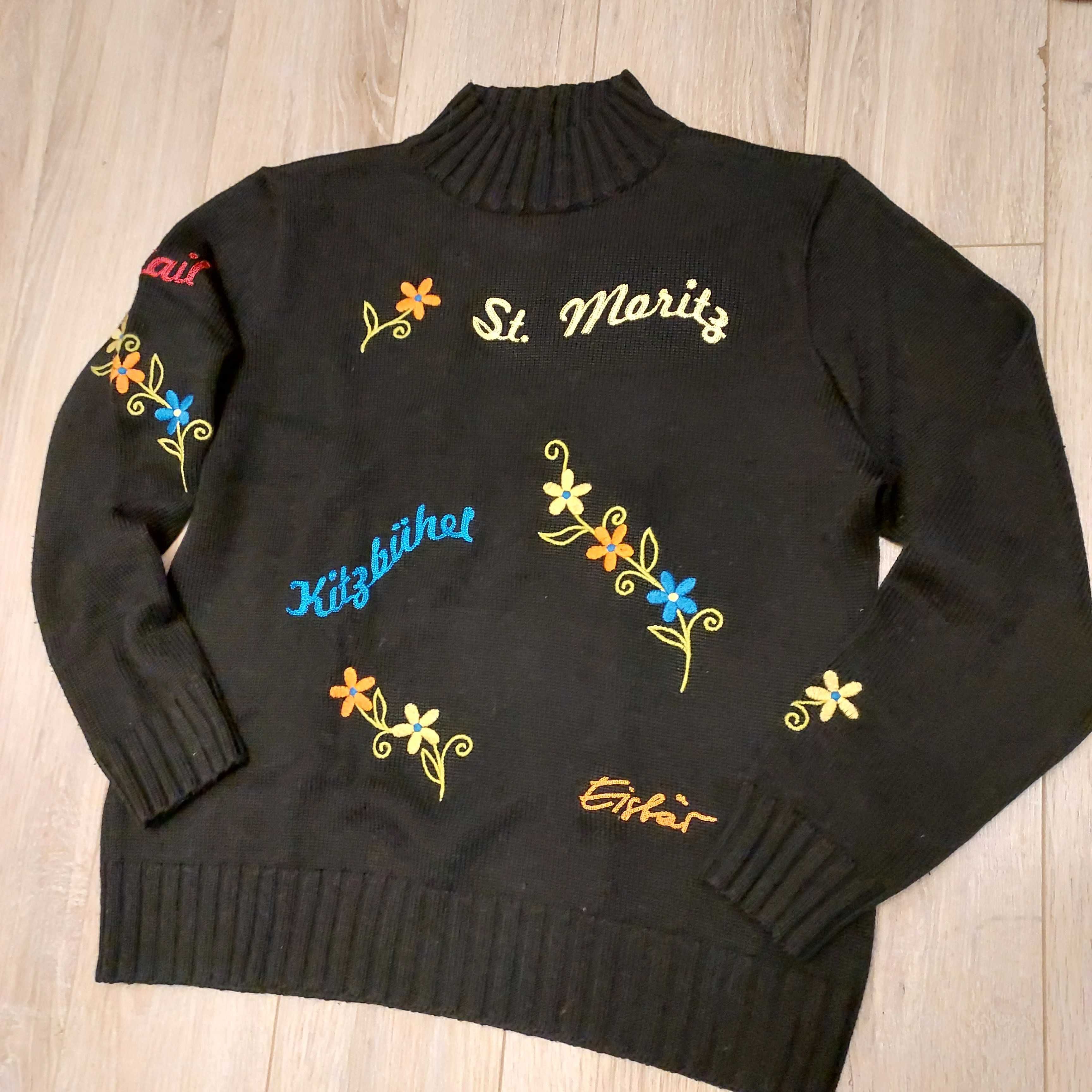 Vintage sweter  z wełna Eisbar rozm. Uni