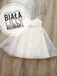 Elegancka sukienka damska biała tiulowa Lilly rozmiar L 40