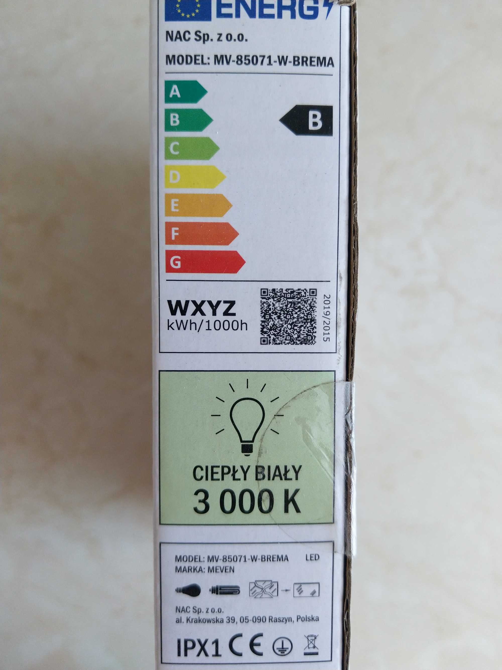OKAZJA Lampka LED do parasola ogrodowego BREMA Wysyłam