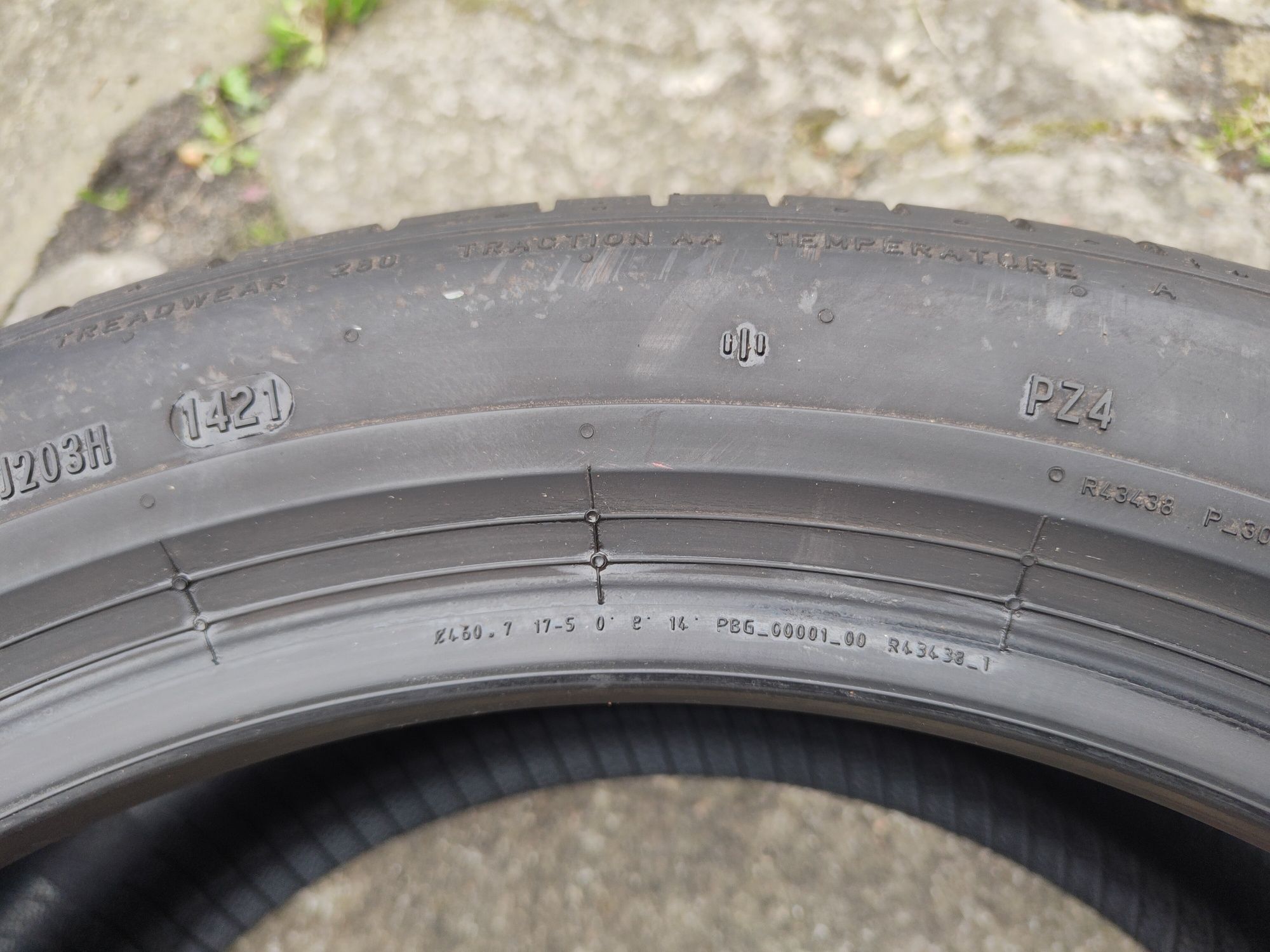 1szt Pirelli P Zero PZ4 245/45/18 100Y BMW 6,5mm 2021rok