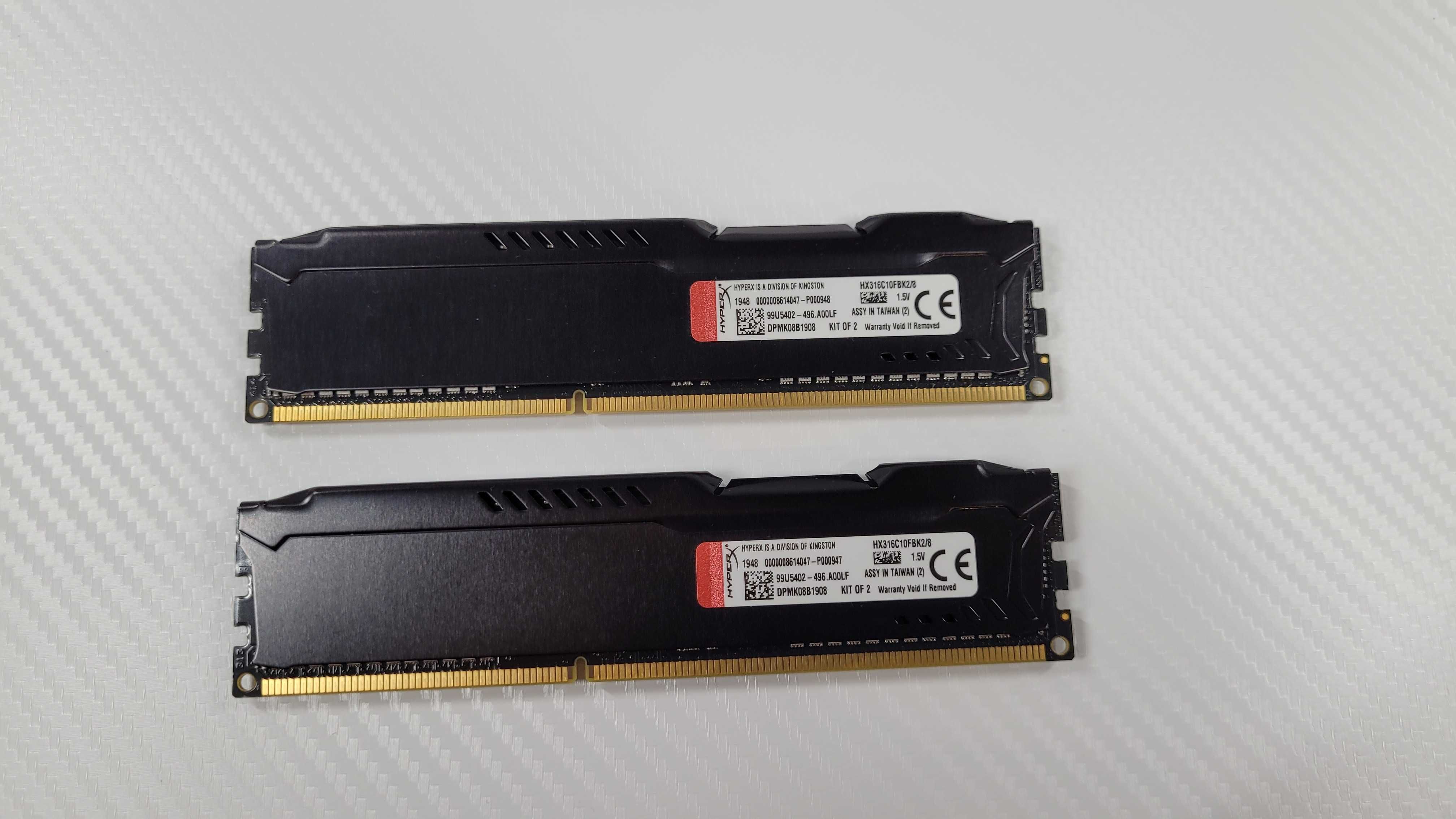 RAM DDR3 8GB HyperX FURY 1600MHz HX316C10FBK2/8