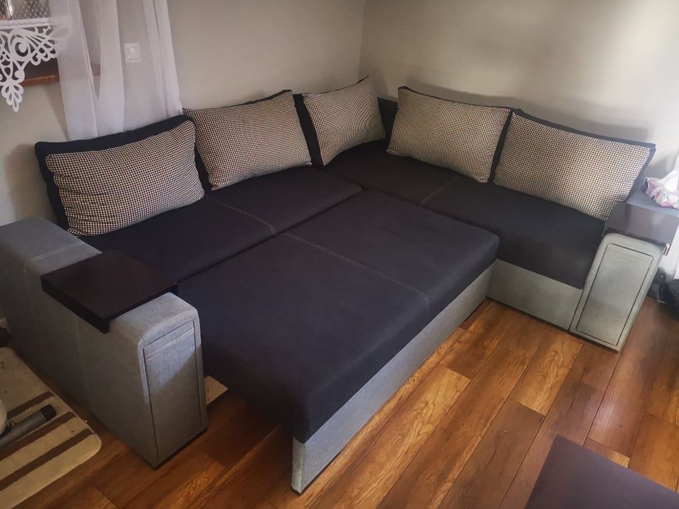 Zestaw mebli do salonu  BRW wenge  z kanapą