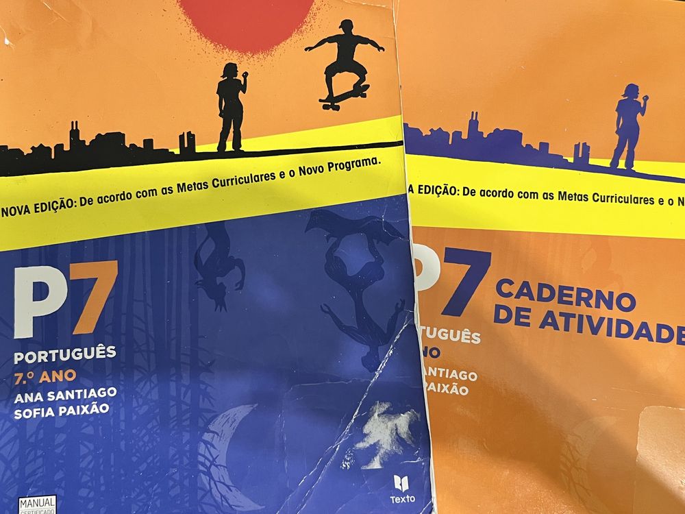 Livros escolares 7ano diversos usados