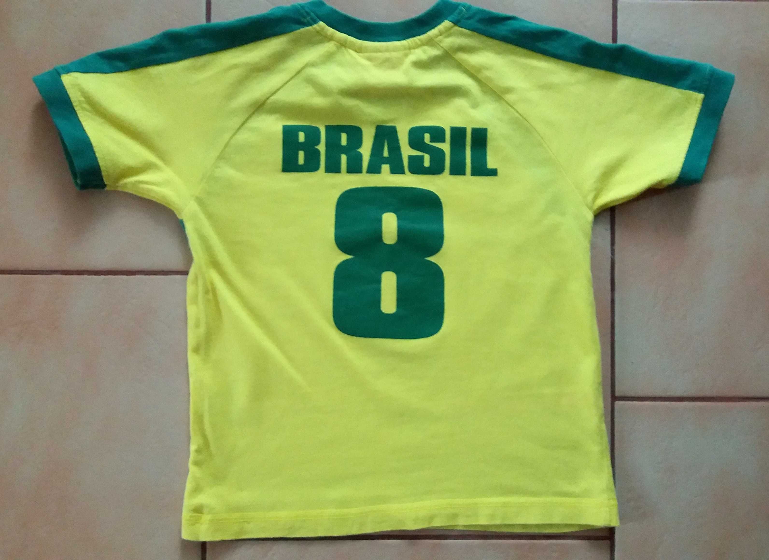 T-shirt bluzka Brazil 104 cm piłka nożna