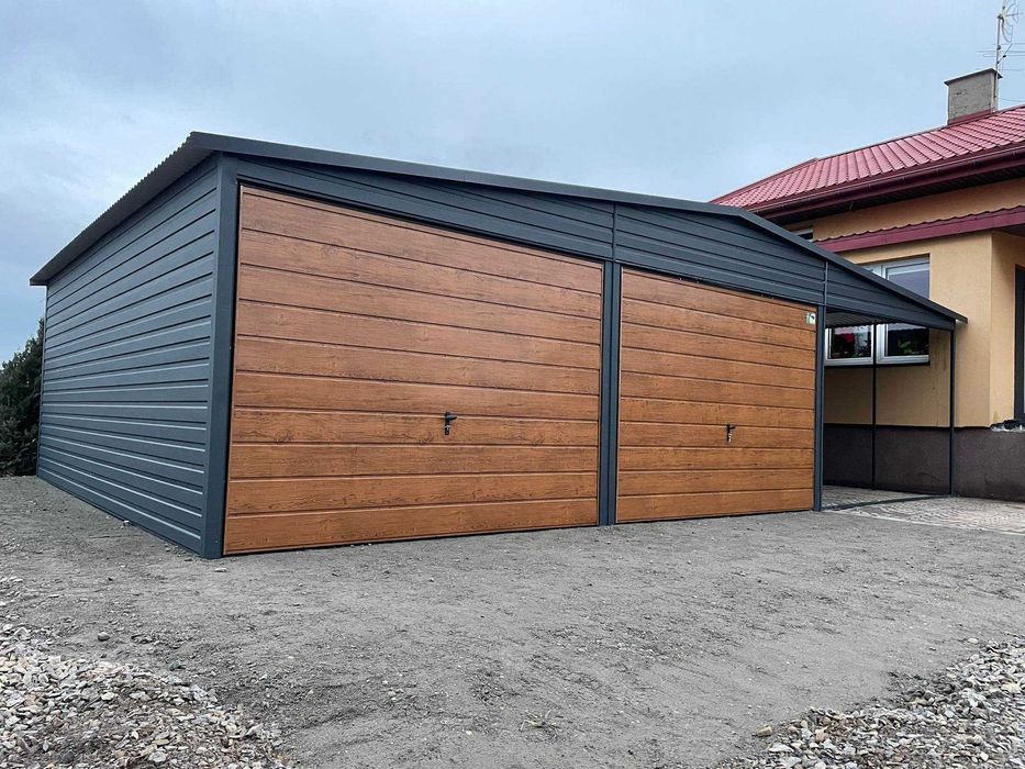 Garaż blaszany, wiata. WZMOCNIONY PROFILAMI. Producent. Cała Polska