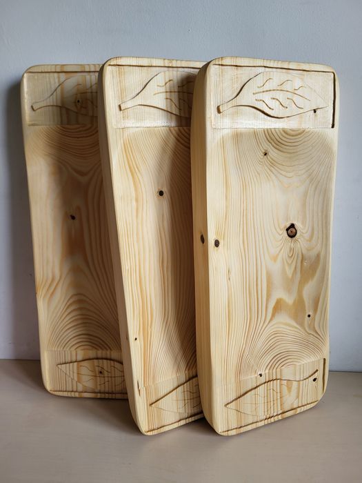 Tace cateringowe na mięso drewniane Korytko koryta do restauracji  XL