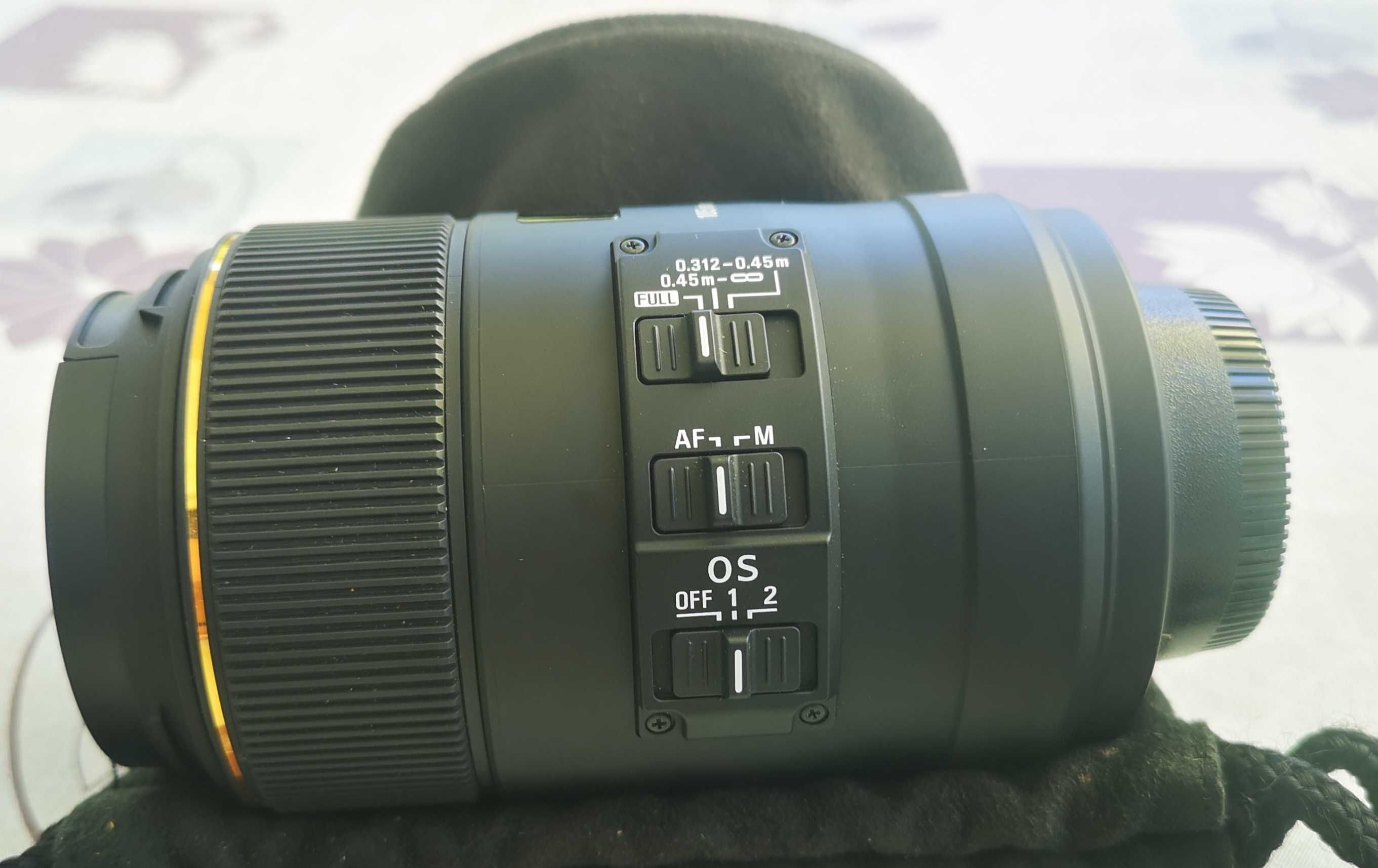 Lente Sigma 105mm/f.2,8 DG OS Macro HSM encaixe Nikon